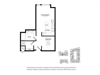 SG w/ Balcony floor plan